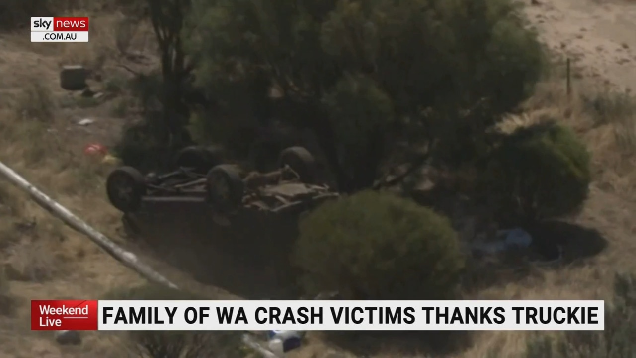 Family of WA car crash victims thanks truck driver