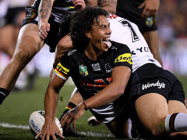 Rookie Jarome Luai was brilliant in his second game for the Panthers. Picture: AAP