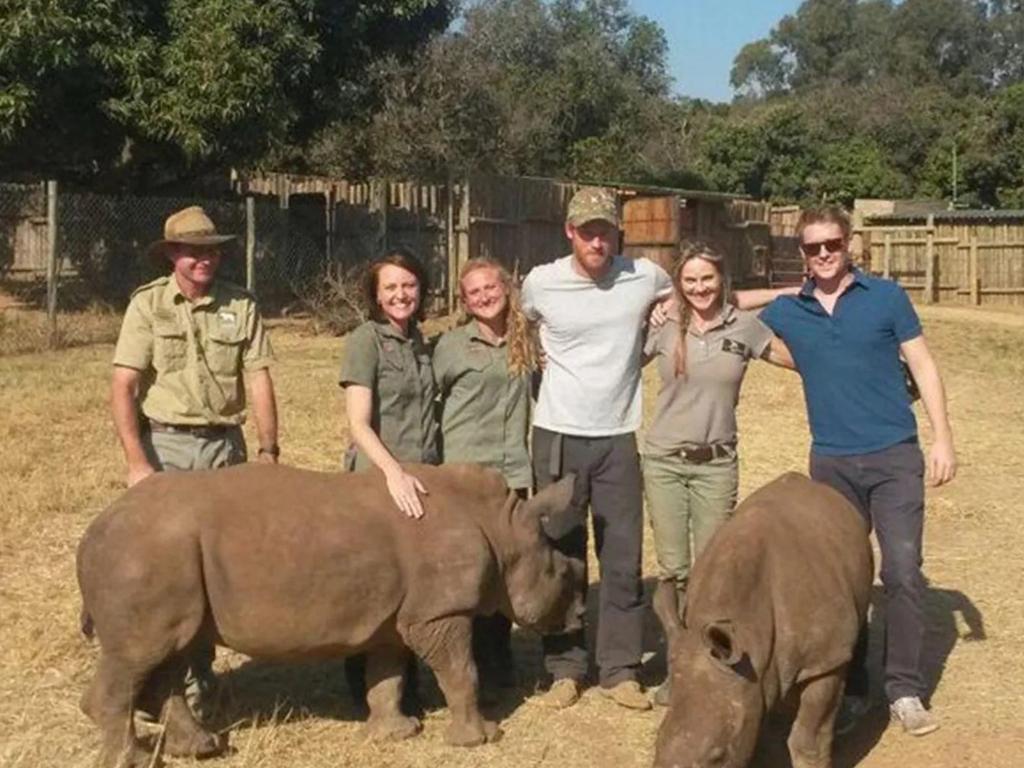 Prince Harry on a trip to Africa in 2015. Picture: Care for Wild/X