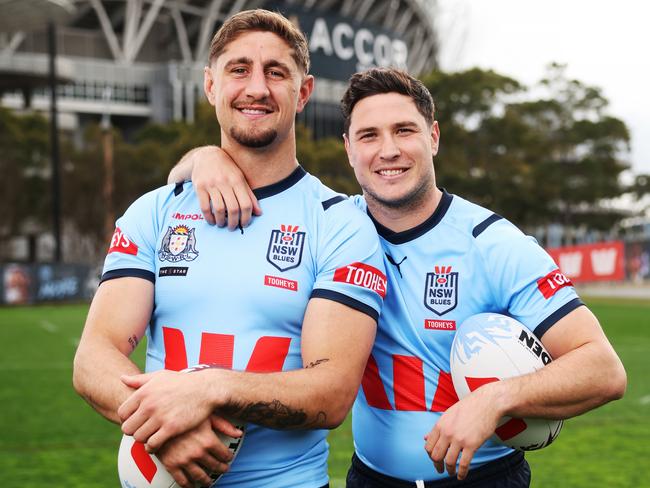 Zac Lomax and Mitchell Moses are familiar with each other after being teammates at rep level. Picture: Rohan Kelly