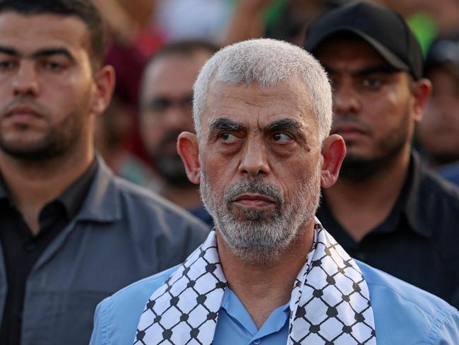 Terrorist leader Yahya Sinwar is high on Israel’s hit list. Picture: AFP