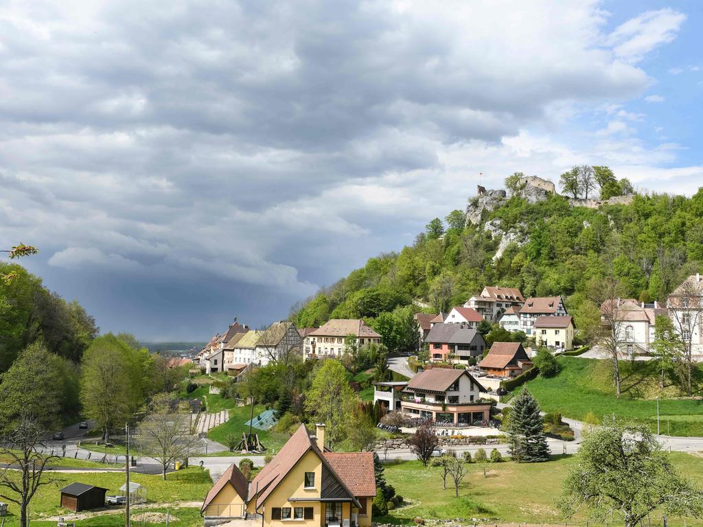 The village of Ferrette, eastern France where asylum seekers make up 10 per cent of the population. The migrant question has been a central issue across a continent sharply divided over how to handle the influx of people seeking safety in Europe. Picture: Sebastien Bozon / AFP