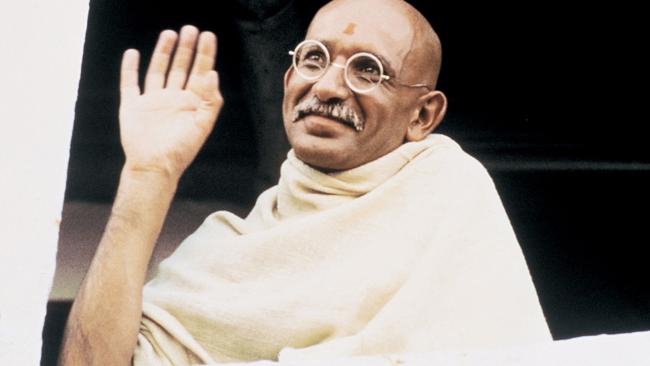  Actor Ben Kingsley as Mahatma Gandhi.