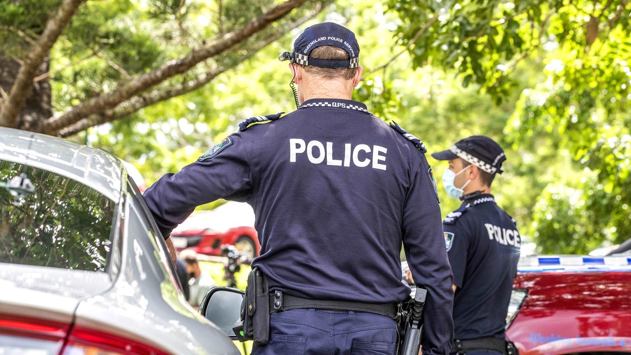 Queensland police officers on the scene of an incident. Generic image.