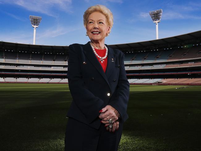 Susan Alberti at the MCG. Picture: Michael Klein