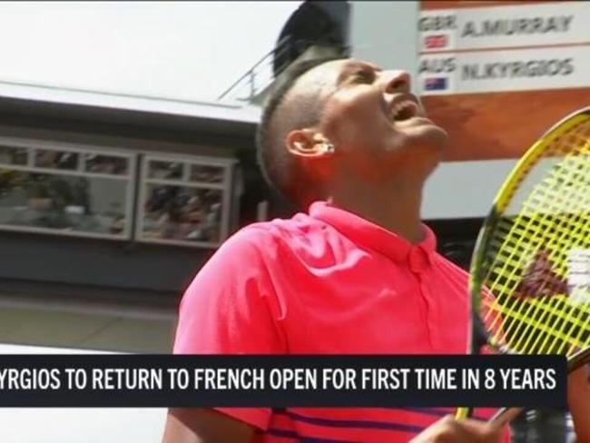 Kyrgios set to return to French Open