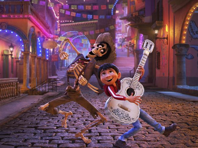 Coco is favourite to take out best animated picture at the Oscars. Picture: Disney-Pixar via AP