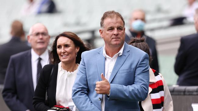 Berry attending the funeral service of Shane Warne. Photo by Michael Klein