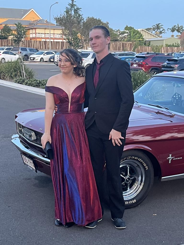 Jazcinta Gillings and Zeth Newey at the Aldridge State High School formal.