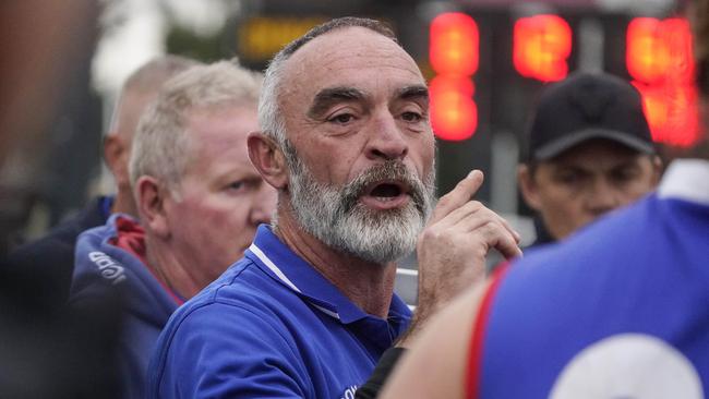 Heffernan delivers a message to his players earlier this season. Picture: Valeriu Campan