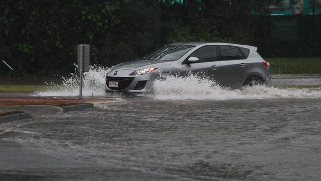 Flash flooding has affected multiple roads on the Gold Coast. Picture: Mike Batterham