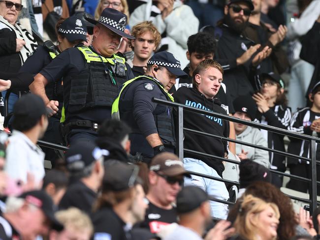 Victoria Police can recoup more costs from event operators for covering AFL games and other big events. Picture: Michael Klein