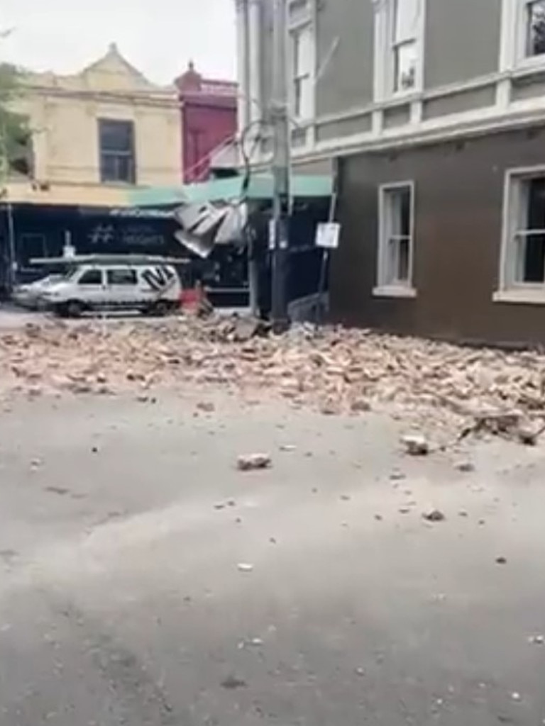 Chapel St carnage. Picture: Tom Steinfort/Twitter