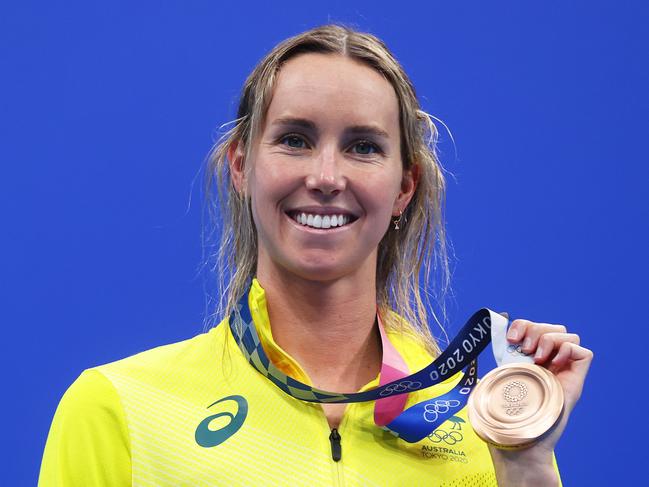 Emma McKeon already has two medals: A bronze in the 100m butterfly and gold in the women’s 4x100m freestyle relay. (Photo by Clive Rose/Getty Images)