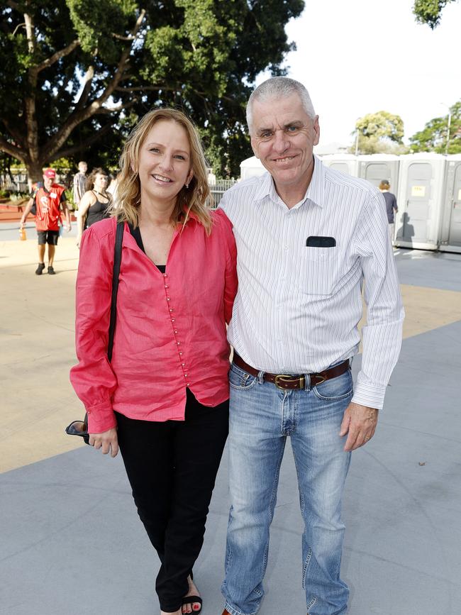 Karen and Russell Hess at the Ed Sheeran concert at Suncorp Stadium. Picture: Josh Woning