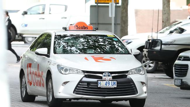 Meaghan Vass arrived at the Tasmanian Court of Criminal Appeal in Hobart in a tinted taxi. Picture: Zak Simmonds