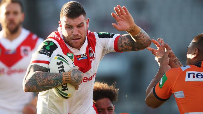 Josh Dugan put NSW’s Origin loss behind him. Photo: Phil Hillyard