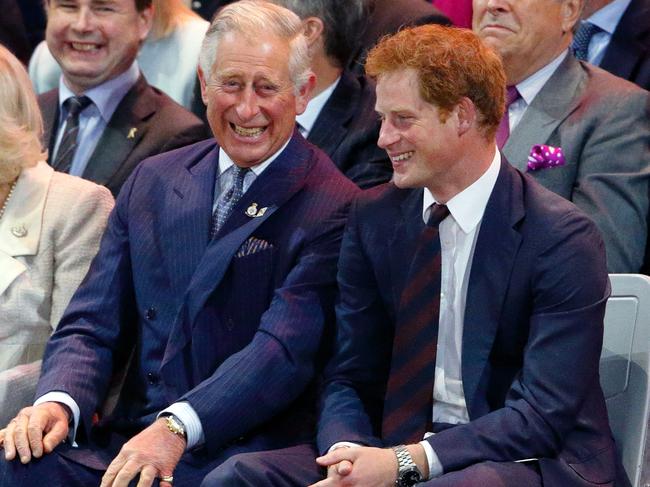 King Charles and Prince Harry, seen in 2014, didn’t meet up last time Harry was in the UK. Picture: Max Mumby/Indigo/Getty Images