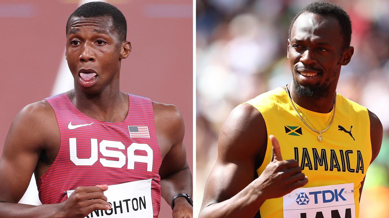 Erriyon Knighton is half a second faster than Usain Bolt was at his age.