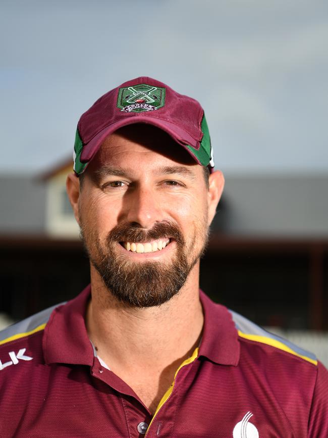 Coolum Cricket Club’s Sam Curtis hit the Sharks maiden century. Picture: Warren Lynam