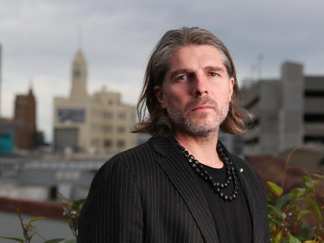 DarkLab director Leigh Carmichael, who was the lead designer of the original Mona Macquarie Point vision, has expressed strong support for the Mac Point urban renewal project, including a roofed-stadium. Picture: Nikki Davis-Jones