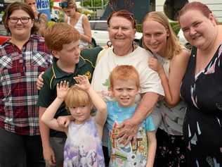 Cheyenne, Rhys, Carolyn, Trinity, Lee, Sophie and Catherine at the Christmas Parade. Picture: Jann Houley