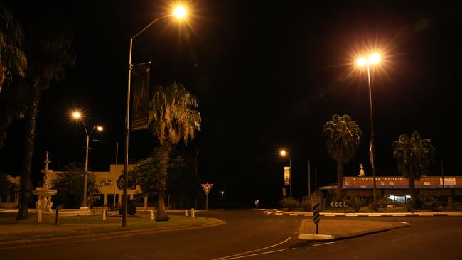 Cunnamulla is a ghost town on a Saturday night. Picture: David Kelly