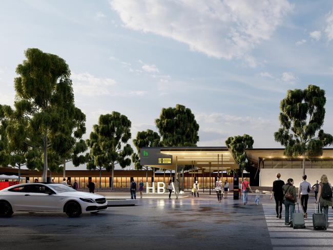 Hobart Airport has announced plans for a doubling of size of its terminal as the centrepiece of its 20 year vision for Tasmania's key gateway. Picture: supplied