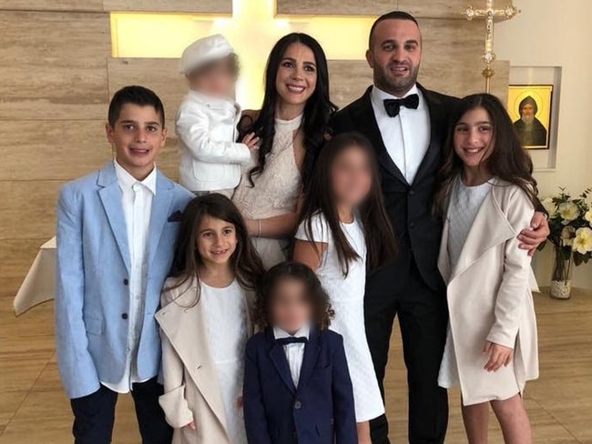 Leila and Danny Abdallah’s children (from left) Antony, Sienna and Angelina died in the Oatlands crash.