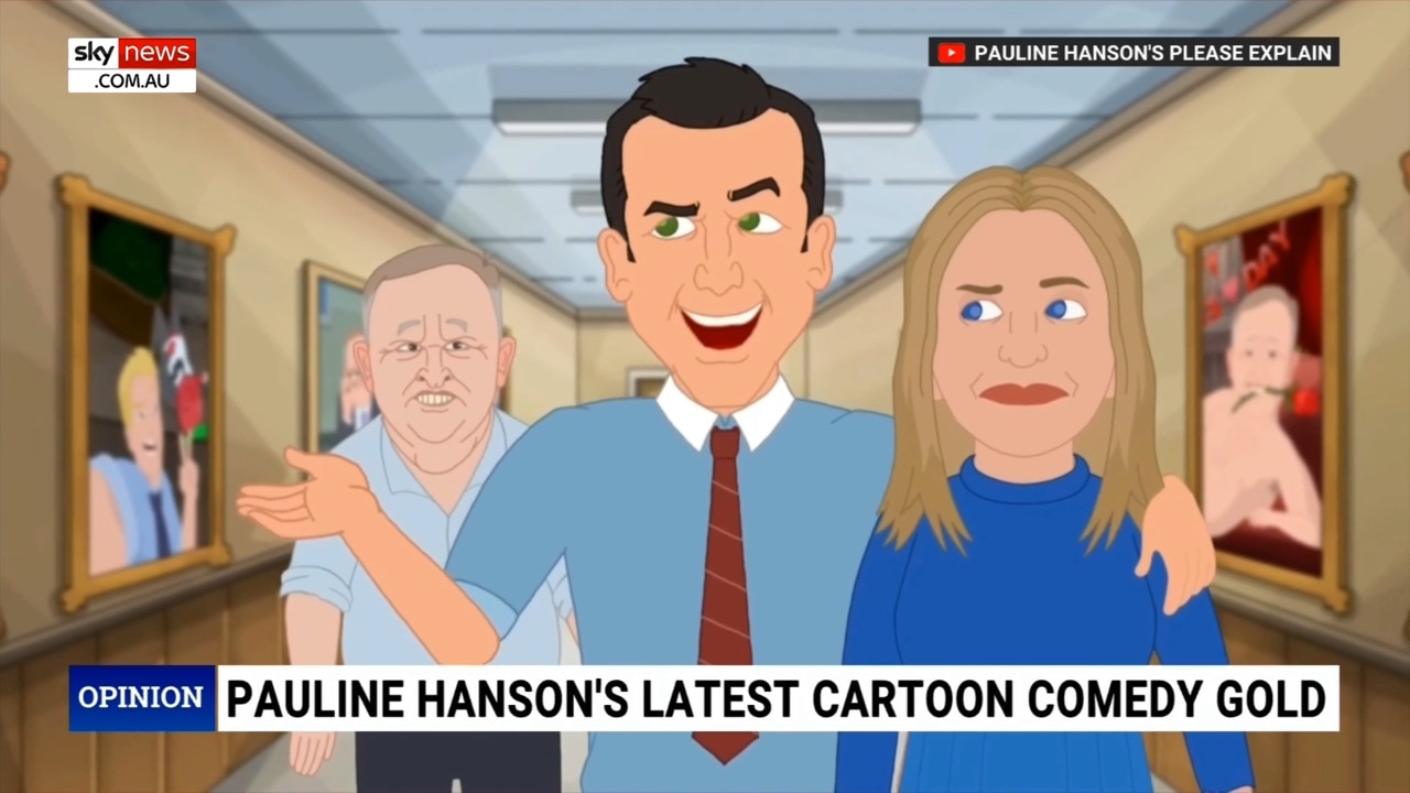 Pauline Hanson's latest cartoon mocks government's 'department of distractions'