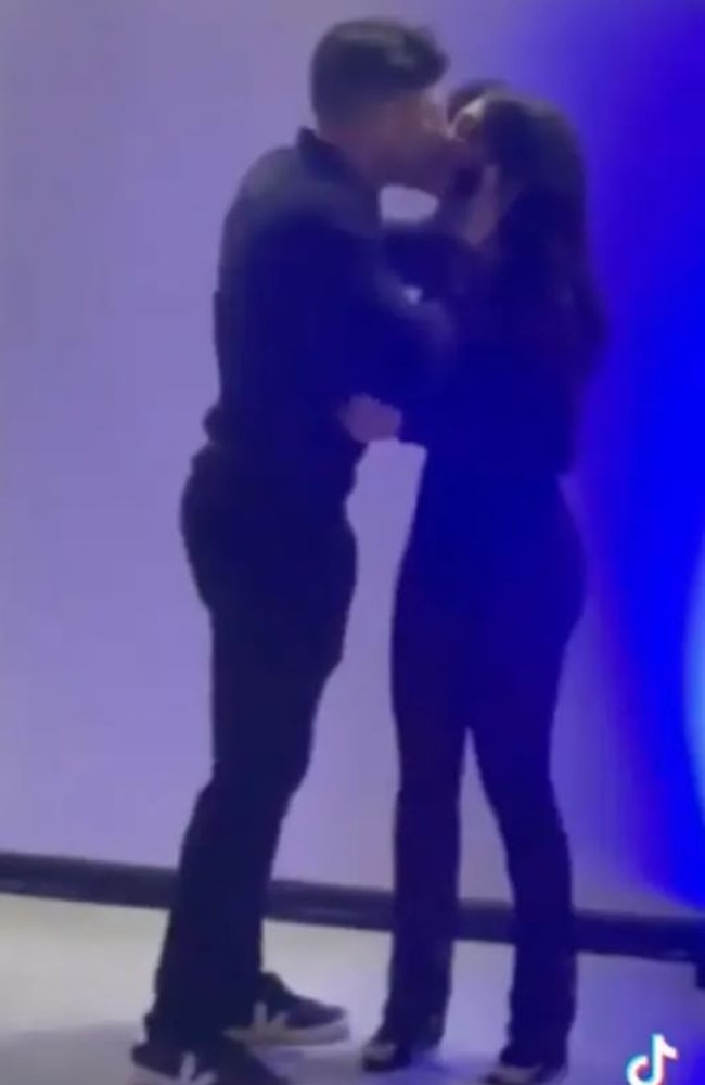 A shocking video of a man exposing his wife’s alleged infidelity has gone viral. Picture: TikTok/CancelThisPod