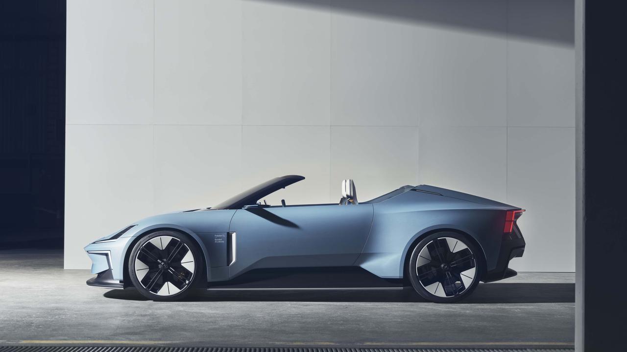 Polestar’s O2 concept car brings eye-catching looks.