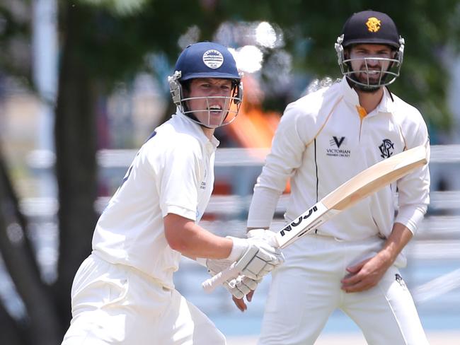 Mitch Reid scored a fine hundred for Geelong on Saturday.