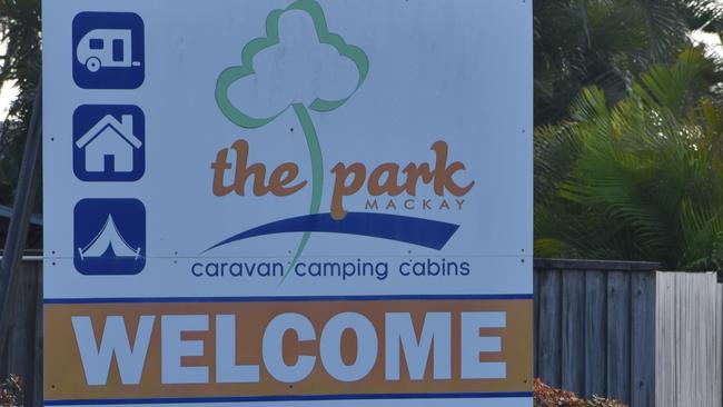 Police on scene at The Park caravan park on Broadsound Rd in Mackay's west where a man, 25, died about 3am Tuesday, December 14, 2021. Picture: Matthew Forrest