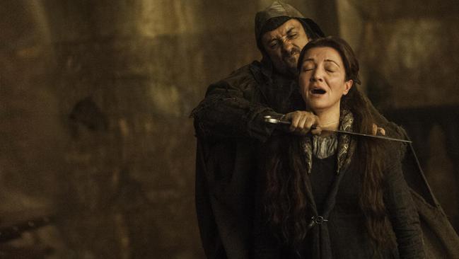 Horrific ... the now infamous Red Wedding episode in season three is one of the most shocking things ever seen on TV.