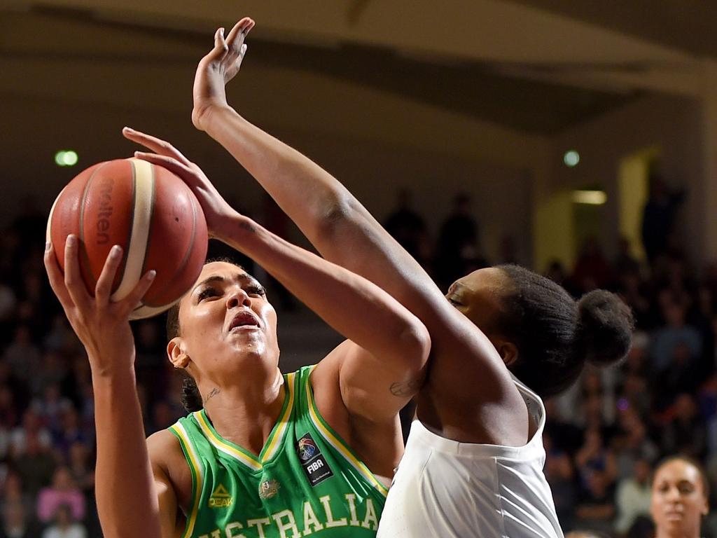 Liz Cambage has pulled out of the Olympics. Picture: AFP