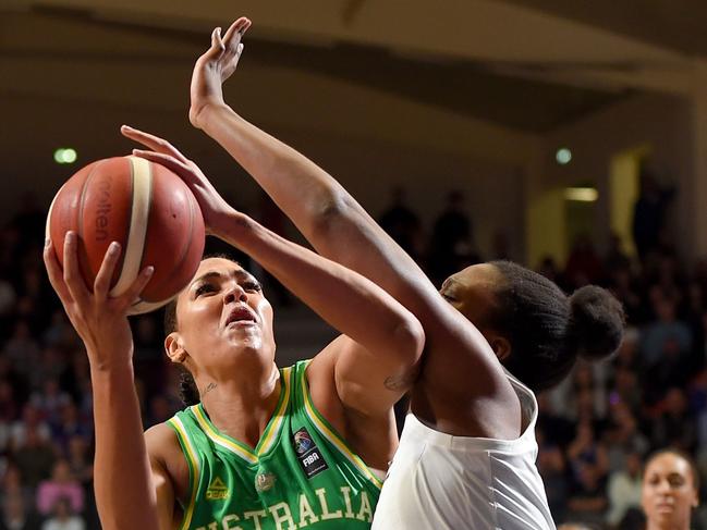 Liz Cambage has pulled out of the Olympics. Picture: AFP