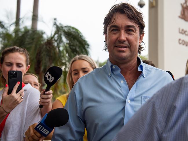 Matt Wright arrives at the Darwin Local Court on Thursday. Picture: Pema Tamang Pakhrin