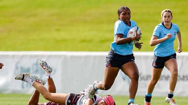 Action from day two of the 2024 Australian Schools Rugby Championships. Picture: Rachel Wright/Anthony Edgar.