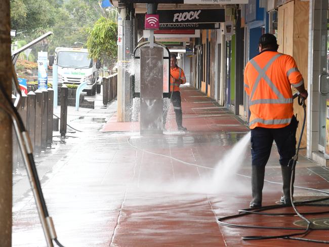 The clean up in Lismore in early April.