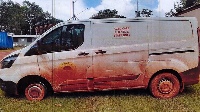 The written off Mala’la Health food van. Picture: Supplied