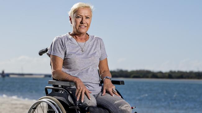 Elke Horning Kooij says the only reason she is alive is because of the beachgoers that saved her. Picture: Jerad Williams