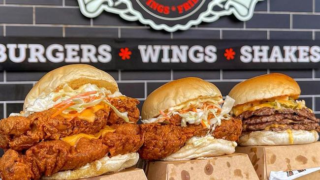 A mouth-watering line-up of some of the best burgers in southeast Brisbane, as voted by you. Picture: Wing Fix.