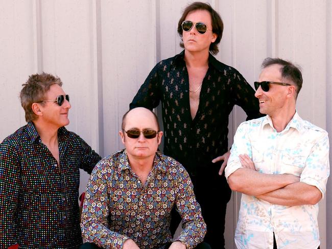 Aussie rockers the Hoodoo Gurus will support Cold Chisel at Bankwest Stadium Friday, and will also perform at Rock Relief in mid February. Picture: Supplied