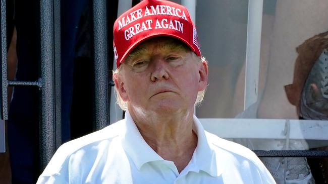 Donald Trump at the Trump National golf course in Bedminster, New Jersey. Picture: AFP.