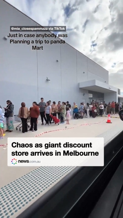 Chaos as giant discount store arrives in Melbourne