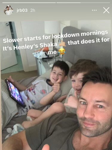 Jimmy Bartel and his kids via Instagram.