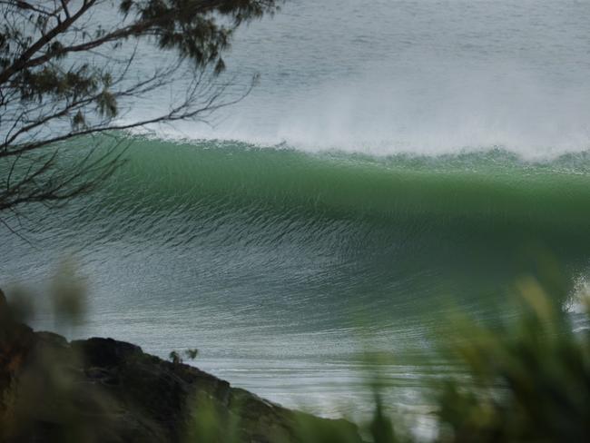 Big surf at Coolum as ex Tropical Cyclone Seth makes its way down South East Queensland. Picture Lachie Millard