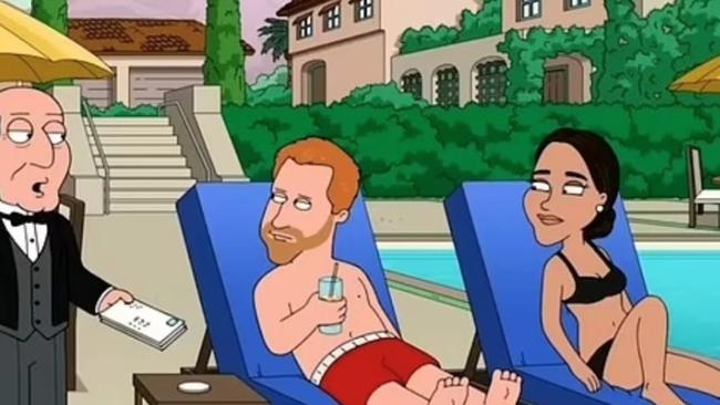 Harry and Meghan savaged in Family Guy episode