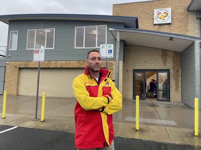 Inverloch Surf Life Saving Club president Glenn Arnold says the ocean was getting too close to the club, putting it at risk of collapsing. Picture: Jack Colantuono